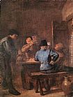 Adriaen Brouwer In the Tavern painting